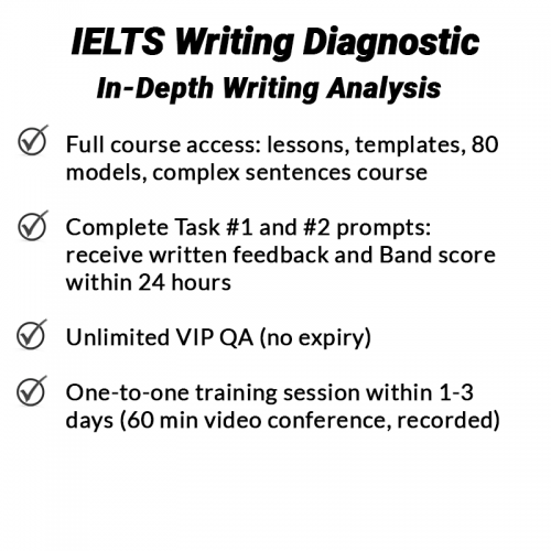 IELTS Writing Diagnostic - in-depth IELTS writing assessment