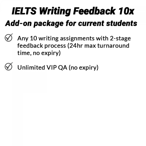 IELTS Additional Writing Feedback 10x