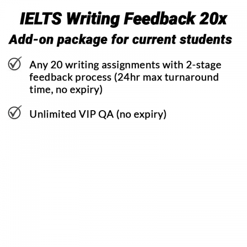 IELTS Additional Writing Feedback 20x